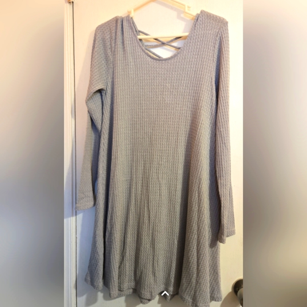 Francesca's Grey Mini Dress